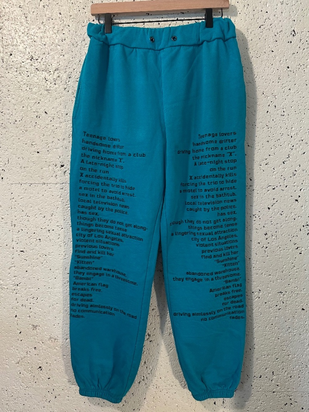 Pleasures 'The Doom Generation' Gregg Araki Graphic Sweatpants Large